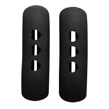 Silicone Pot Handle Sleeves Set (2 Pieces) black by HitMyNeed