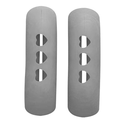 Silicone Pot Handle Sleeves Set (2 Pieces) grey by HitMyNeed