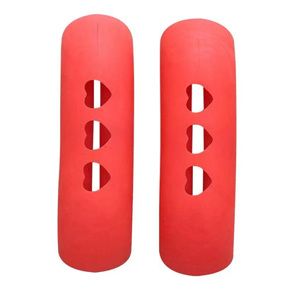 Silicone Pot Handle Sleeves Set (2 Pieces) red by HitMyNeed