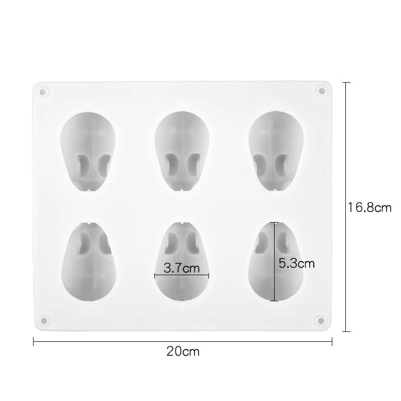 Silicone Rabbit Mold 6-Cavity for Cake, Chocolate & DIY by HitMyNeed