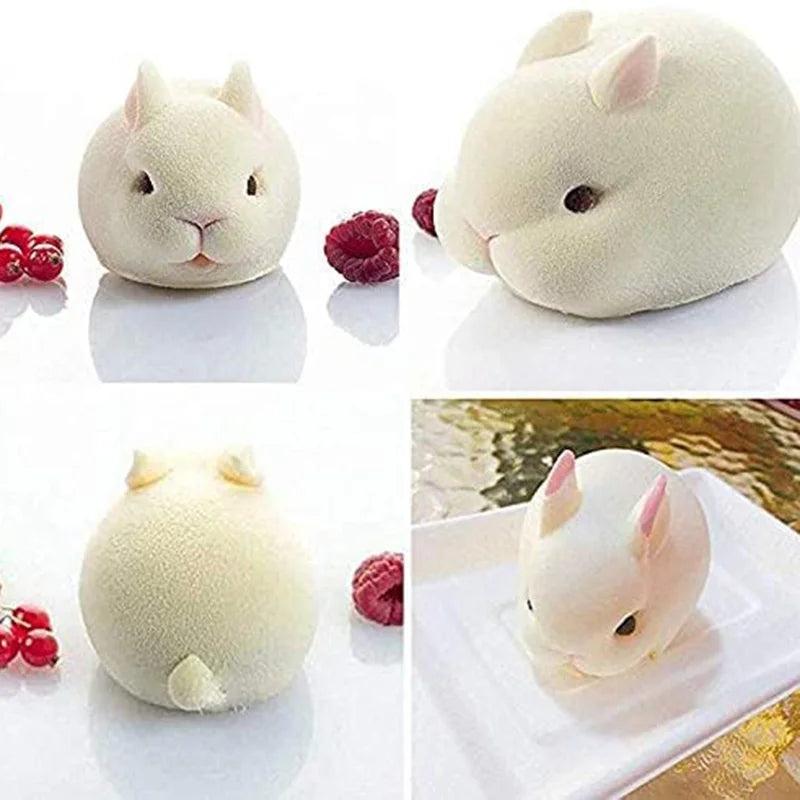 Silicone Rabbit Mold 6-Cavity for Cake, Chocolate & DIY by HitMyNeed