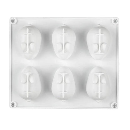 Silicone Rabbit Mold 6-Cavity for Cake, Chocolate & DIY by HitMyNeed