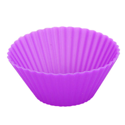 Silicone Reusable Cupcake Molds, 12-Pack by HitMyNeed