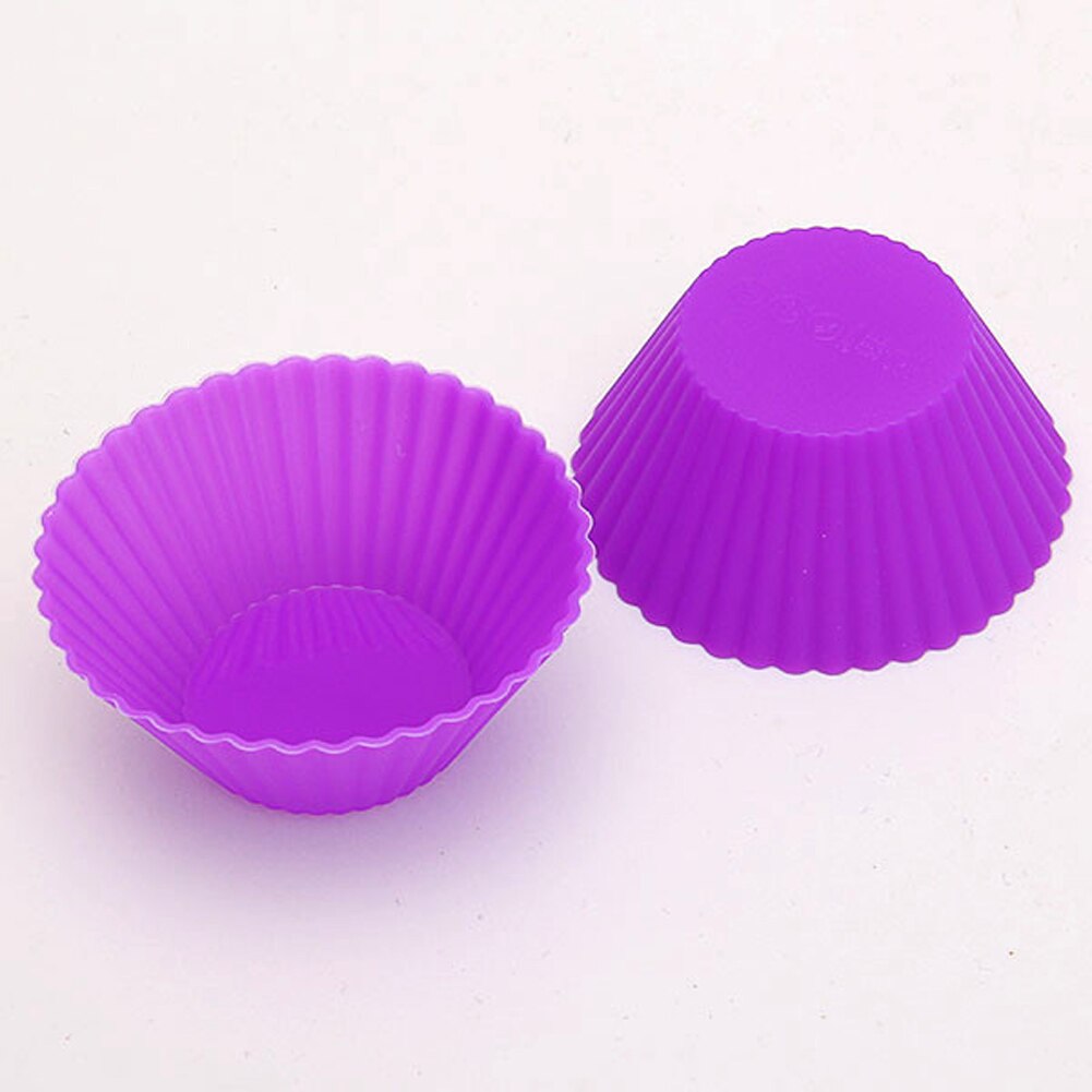 Silicone Reusable Cupcake Molds, 12-Pack by HitMyNeed