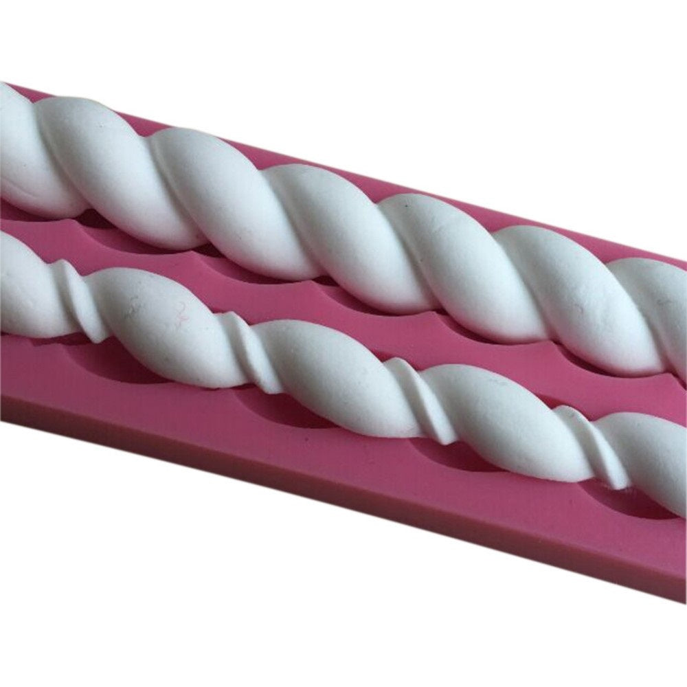 Silicone Rope Fondant Mold for Cake Decorating by HitMyNeed