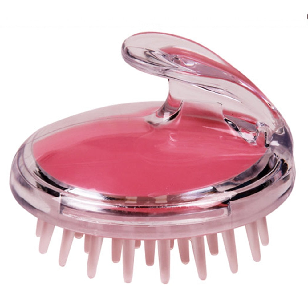Silicone Scalp Massage Brush for Hair & Dandruff Care by HitMyNeed