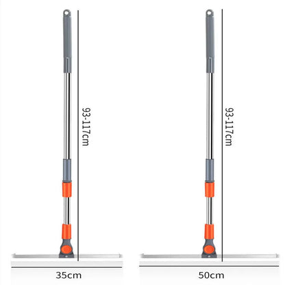 Silicone Scraper Broom & Glass Wiper with Extendable Handle by HitMyNeed