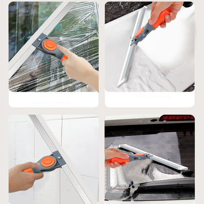 Silicone Scraper Broom & Glass Wiper with Long Handle by HitMyNeed