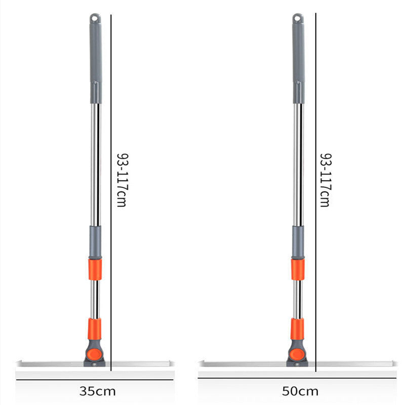 Silicone Scraper Broom & Glass Wiper with Long Handle by HitMyNeed