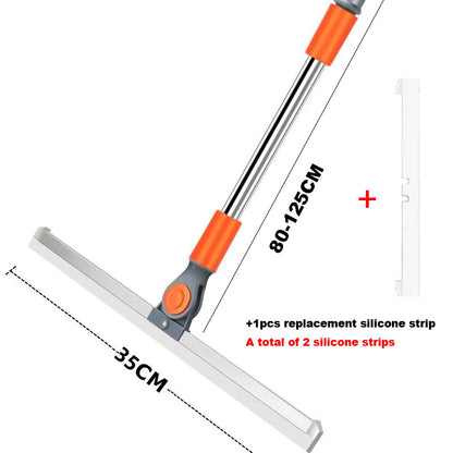 Silicone Scraper Broom & Glass Wiper with Long Handle by HitMyNeed