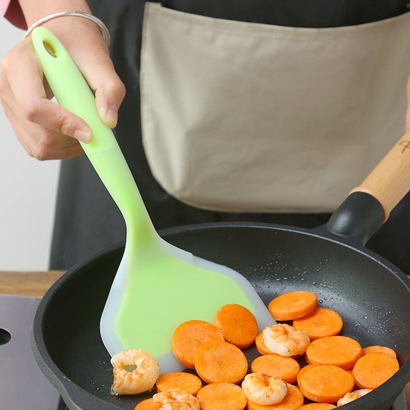 Silicone Scraper Spatula Non-Stick Cooking Tool by HitMyNeed