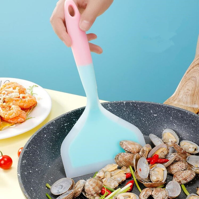 Silicone Scraper Spatula Non-Stick Cooking Tool by HitMyNeed