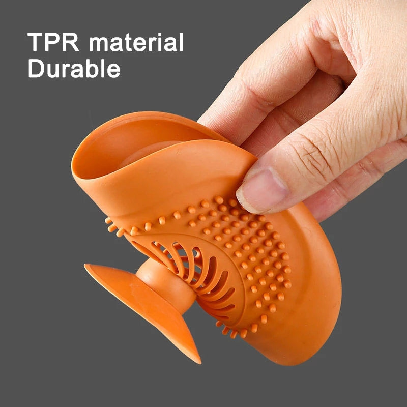 Silicone Sink Plug & Drain Hair Catcher Set by HitMyNeed