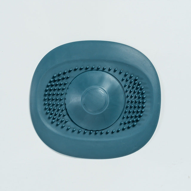 Silicone Sink Plug & Drain Hair Catcher Set blue by HitMyNeed