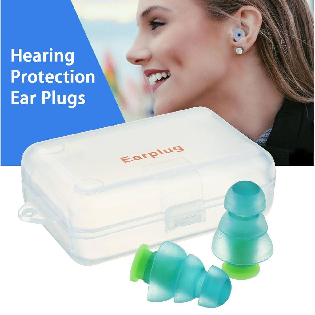 Silicone Sleep Earplugs with Case, 1 Pair by HitMyNeed