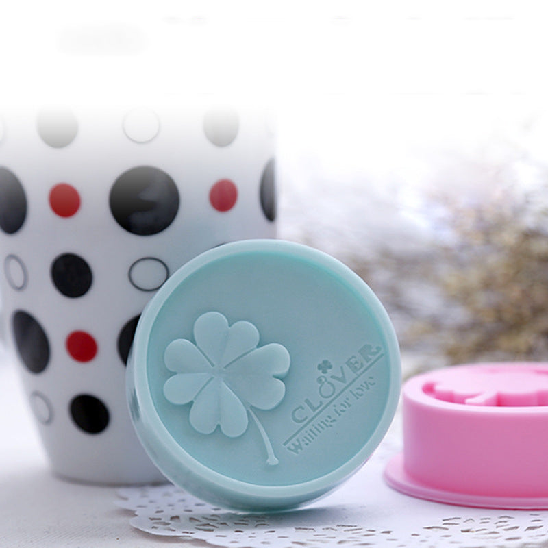 Silicone Soap and Candle Mold Round Clover Shape by HitMyNeed