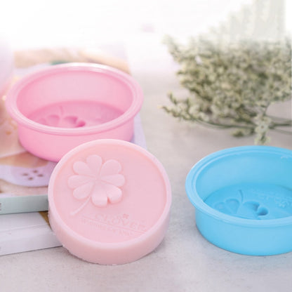 Silicone Soap and Candle Mold Round Clover Shape by HitMyNeed