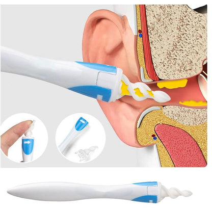 Silicone Spiral Ear Cleaner with 16 Tips by HitMyNeed