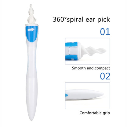 Silicone Spiral Ear Cleaner with 16 Tips by HitMyNeed