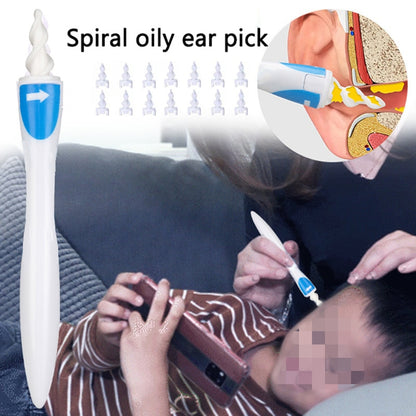 Silicone Spiral Ear Cleaner with 16 Tips by HitMyNeed