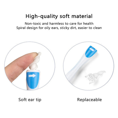 Silicone Spiral Ear Cleaner with 16 Tips by HitMyNeed