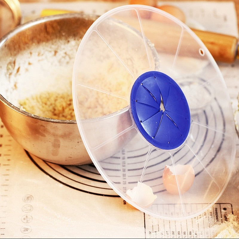 Silicone Splash Guard Lid with Utensil Slot by HitMyNeed