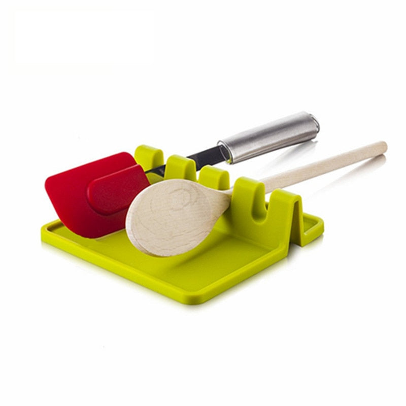 Silicone Spoon Rest Cooking Utensil Holder by HitMyNeed