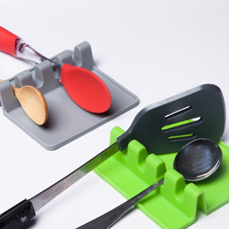 Silicone Spoon Rest Cooking Utensil Holder by HitMyNeed
