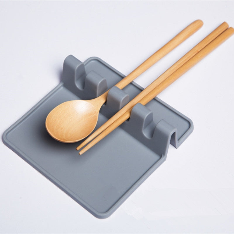 Silicone Spoon Rest Cooking Utensil Holder by HitMyNeed