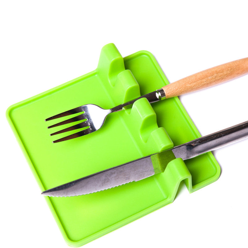 Silicone Spoon Rest Cooking Utensil Holder by HitMyNeed