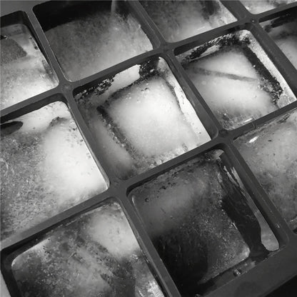 Silicone Square Ice Cube Tray Mold, 15 Cavities by HitMyNeed