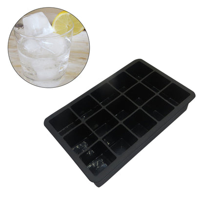 Silicone Square Ice Cube Tray Mold, 15 Cavities by HitMyNeed