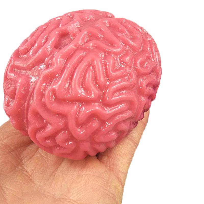 Silicone Squishy Brain Stress Ball for Stress Relief by HitMyNeed