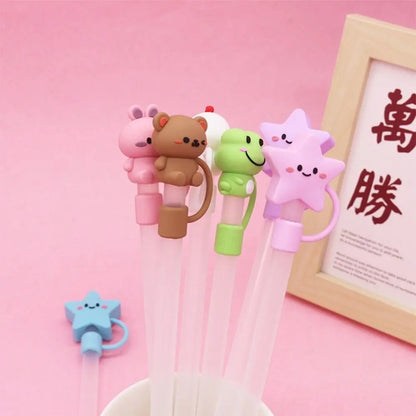 Silicone Straw Cap Cover for 6-8mm Straws by HitMyNeed