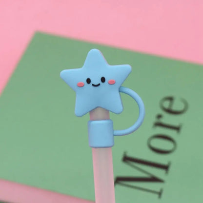 Silicone Straw Cap Cover for 6-8mm Straws style-7 by HitMyNeed