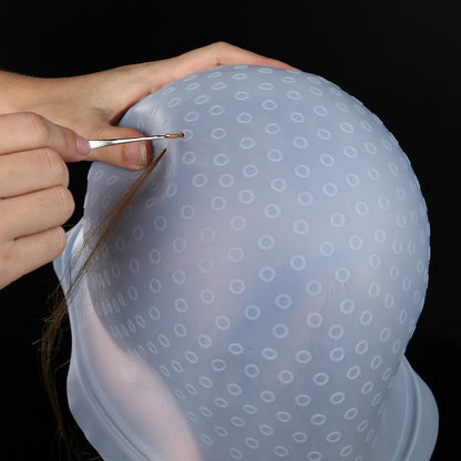 Silicone Streaking Cap with Hook for Hair Highlights by HitMyNeed
