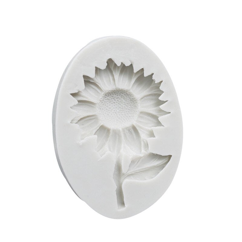 Silicone Sunflower Chocolate and Fondant Mold by HitMyNeed