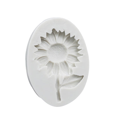 Silicone Sunflower Chocolate and Fondant Mold by HitMyNeed