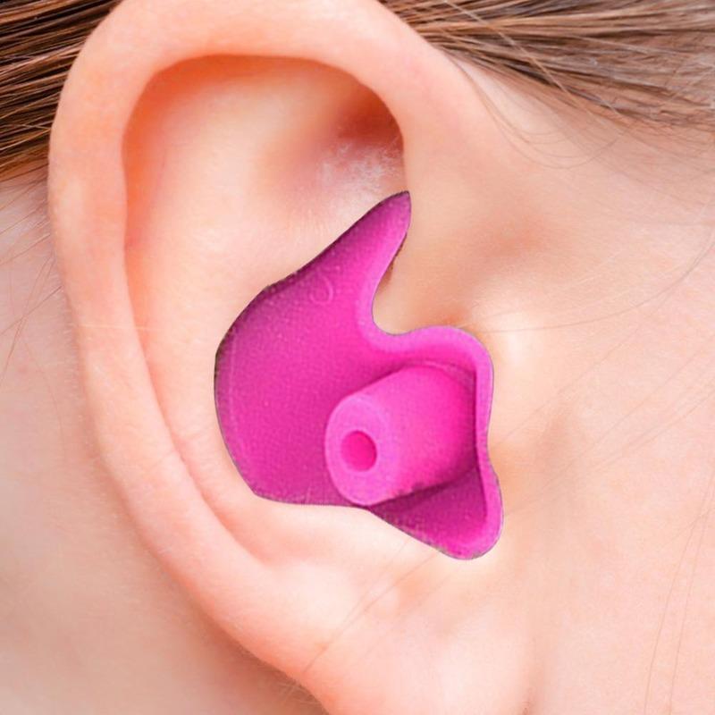 Silicone Swimming Earplugs with Case (1 Pair) by HitMyNeed