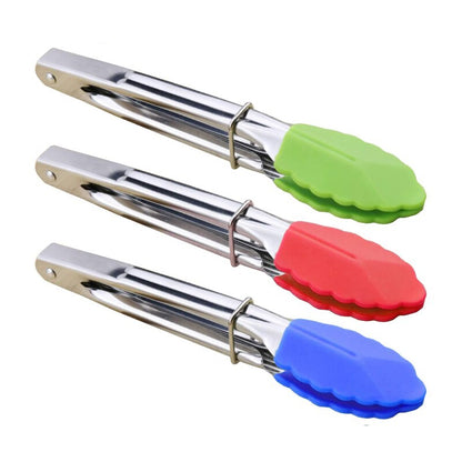 Silicone Tipped Kitchen Tongs Set (3 Pieces) by HitMyNeed