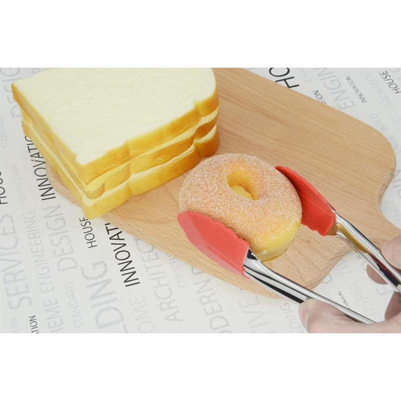 Silicone Tipped Kitchen Tongs Set (3 Pieces) by HitMyNeed