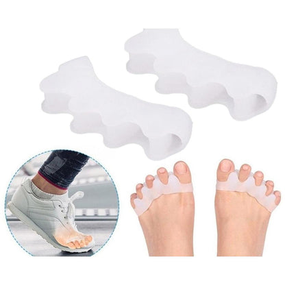 Silicone Toe Spacers Pair for Alignment & Pedicures by HitMyNeed