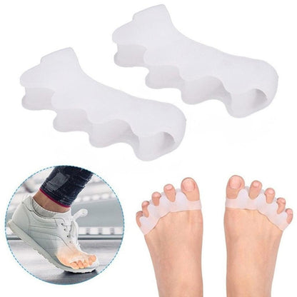 Silicone Toe Spacers Pair for Alignment & Pedicures by HitMyNeed