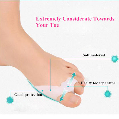 Silicone Toe Spreaders Gel Dividers for Bunion Relief by HitMyNeed