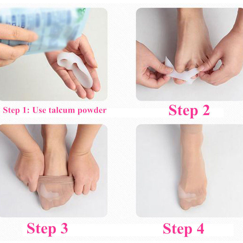 Silicone Toe Spreaders Gel Dividers for Bunion Relief by HitMyNeed