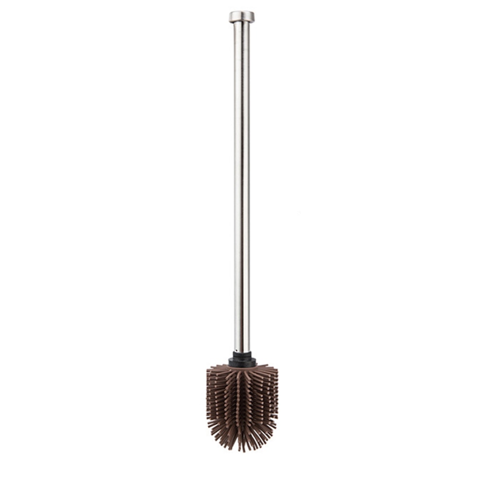 Silicone Toilet Brush with Stainless Steel Handle by HitMyNeed