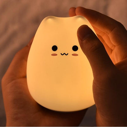 Silicone Touch Sensor Kitty Night Light by HitMyNeed