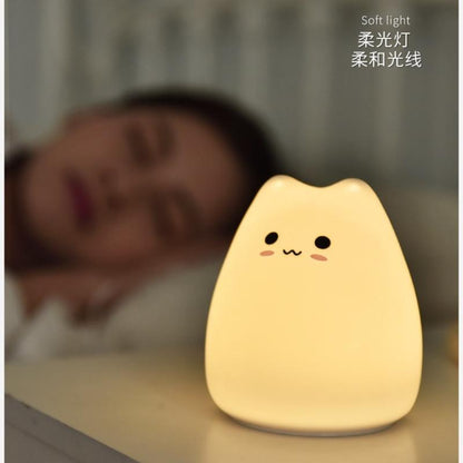 Silicone Touch Sensor Kitty Night Light by HitMyNeed
