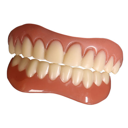 Silicone Upper & Lower Cosmetic False Teeth Veneers by HitMyNeed