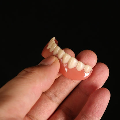 Silicone Upper & Lower Cosmetic False Teeth Veneers by HitMyNeed